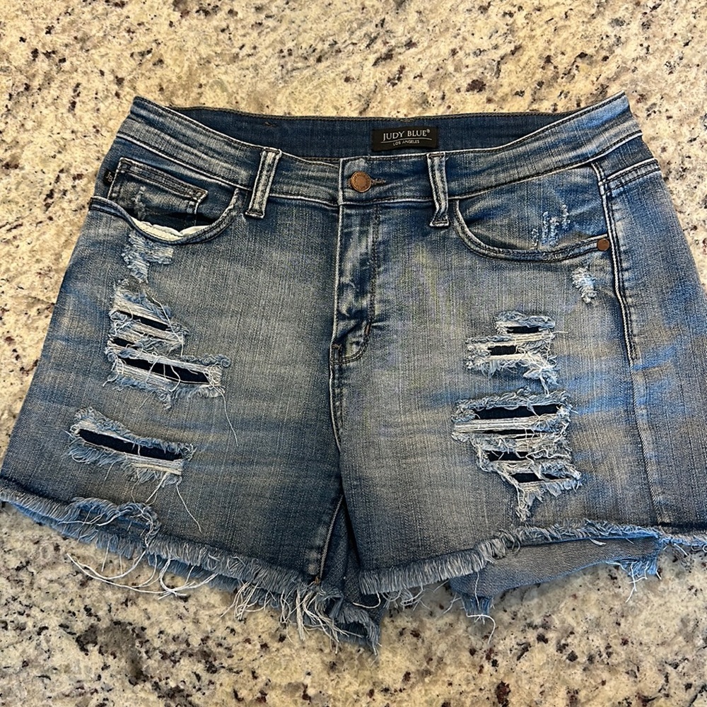 Judy Blue Distressed Shorts